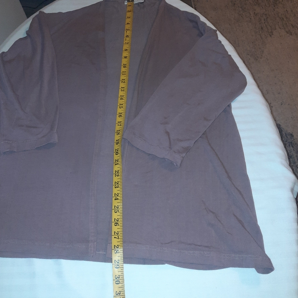 Bryn Walker Tan Open-Front Sweater M - Picture 8 of 10